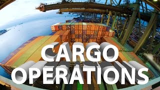 How are Containers Loaded  Cargo Operations on Container Ship [upl. by Rechaba]