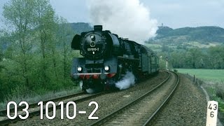 Reichsbahn pur 03 1010 mit Planzügen rund um Saalfeld 1992 [upl. by Tteragram]