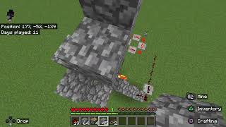 Minecraft cobblestone wall toutorial [upl. by Levy]