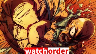 How to watch OnePunch man in orderwithout fillers  Watch order anime onepunchman trending [upl. by Anitselec]