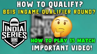 HOW TO QUALIFY BGIS INGAME QUALIFIER  BGIS INGAME QUALIFIER DATE 8 APRIL [upl. by Ladnyk]