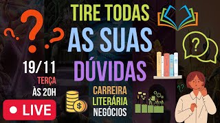 Live com LeandroVSilva Tire todas as suas dúvidas sobre CARREIRA LITERÁRIA e NEGÓCIOS ONLINE [upl. by Onaireves]