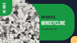 Minocycline  Uses Dosage Side Effects amp Mechanism  Minocin [upl. by Amarette]