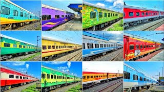 All Types Trains of Indian railways 2018 RAJDHANI SHATABDI DURONTO GARIBRATH HUMSAFAR [upl. by Adiene190]