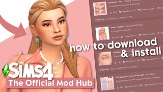 HOW TO INSTALL amp DOWNLOAD CC FROM CURSEFORGE  The Sims 4 ❤️ [upl. by Negris]