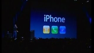 Steve Jobs unveils the first iPhone [upl. by Airotnes432]