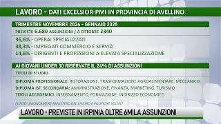 Previste in Irpinia oltre 6mila assunzioni dalle Pmi [upl. by Imoyaba685]