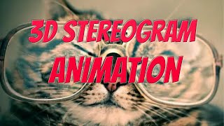 Amazing animated 3D Stereogram  Magic Eye [upl. by Mitchel]