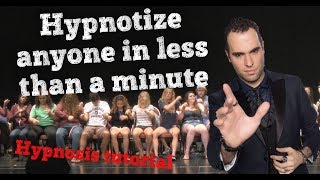 Learn how to Hypnotize Anyone in a Minute Quick and Easy Hypnosis Tutorial by SpideyHypnosis [upl. by Desirea618]