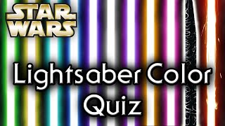 Find out YOUR lightsaber COLOR UPDATED  Star Wars Quiz [upl. by Wenda]