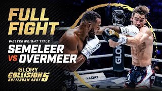 Striking at the highest level Endy Semeleer vs Jay Overmeer Welterweight Title Bout  Full Fight [upl. by Laurene743]