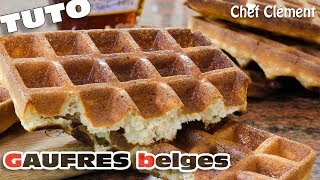 Recette INRATABLE  GAUFRES BELGES ou lyonnaises  Chef Clément [upl. by Laurita483]