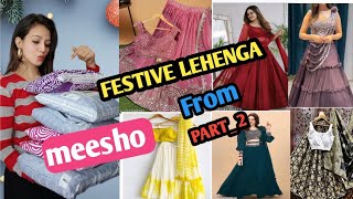 MEESHO LEHENGA HAUL part2 Honest Review  New Festival Lehenga  reshmastyle [upl. by Alset5]