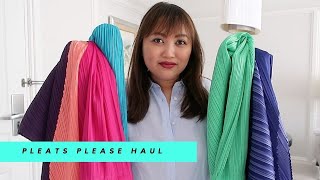 Pleats Please Issey Miyake  Haul Sizing amp Mod Shots [upl. by Arinay]