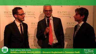 Giovanni Guglielmetti e Tommaso Faelli  Ip amp Tmt Awards 2014 by legalcommunityit [upl. by Adnawat801]