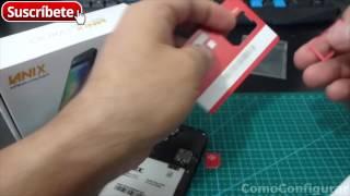 Lanix Ilium X400 Como poner la SIM y MicroSD [upl. by Alihet]