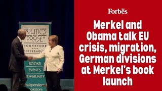 Merkel and Obama reunite talk EU crisis migration German divisions [upl. by Lectra]