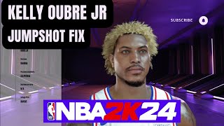 kelly Oubre Jr Jumpshot Fix NBA 2k24 [upl. by Aura]