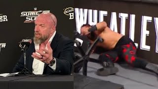 Triple H Comments On Jacob Fatu Injury During WWE SummerSlam Main Event [upl. by Stich]