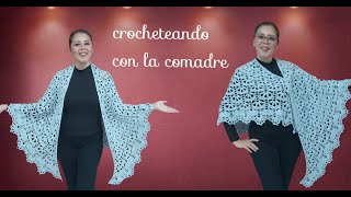 💖CHAL A CROCHET ELEGANTE ¡MUY FACIL PASO A PASO parte 2 [upl. by Terrance]