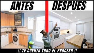 💥REFORMA TOTAL💥 el antes y despues de una cocina CJR [upl. by Hodges]