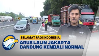 Sempat Dialihkan Arus Lalin JakartaBandung Kembali Normal [upl. by Yrem523]