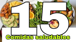 Deliciosas ideas de comidas saludables para seguir bajando de peso 🥑🥬🧀🍎🥒🍳 [upl. by Ab]