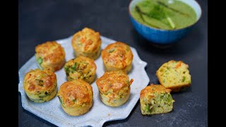 RECETTE SALÉE  MINI MUFFINS LEGUMES ET FROMAGE  VELOUTE ASPERGES [upl. by Zetrom842]