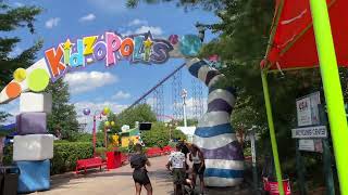 Six Flags New England Walkthru 2022 [upl. by Nnylanna]