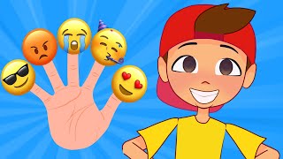 Finger Family Emoji 😍 More Nursery Rhymes  Funny Kids Songs [upl. by Yurik]