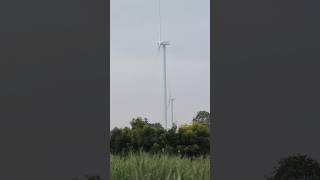 Wind turbine blade captured while travelling through train 🚆🚂 nature cinematic scenery cinematic [upl. by Ahseer]