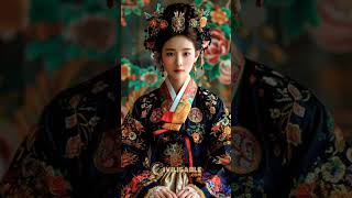 Chinese traditional dress credit goes to unknown ytshort fashion black yinson youngt yanart [upl. by Nolyarb763]