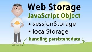 JavaScript Storage Interface sessionStorage localStorage Tutorial [upl. by Lihcox]