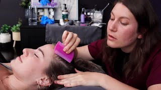 Calming Face Mapping amp Scalp Check on a Viewer  ASMR Doctors Exam [upl. by Tisman]