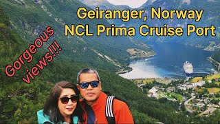 Geiranger Norway Cruise Port  NCL Prima [upl. by Tnirb]