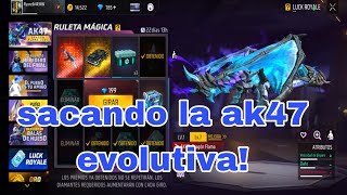 SACANDO LA AK47 EVOLUTIVA DRAGÓN FLAMA AZUL FREE FIRERULETA MÁGICA [upl. by Cheffetz844]