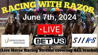 LIVE Horse Racing action handicapping Belmont at Saratoga Churchill Downs Woodbine and more [upl. by Ohaus]