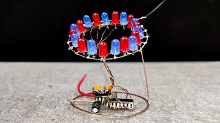 LED Chaser Light Circuit Using NE555 And CD4017 [upl. by Earised]