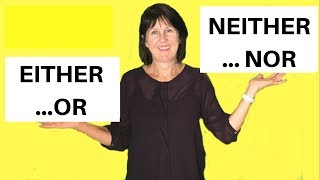 EITHER OR  NEITHER NOR in English  Grammar lesson [upl. by Ennaear]