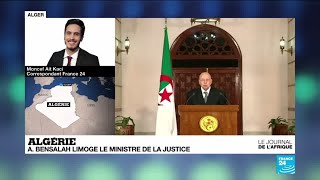 Algérie  le président par intérim limoge le ministre de la Justice [upl. by Elhsa480]