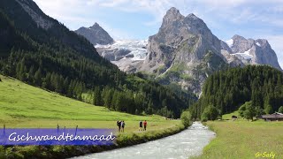 SWITZERLAND  SWISS ALPS  Rosenlaui  Gletscherschlucht Rosenlaui  Gschwandtenmaad 4K [upl. by Jeff441]