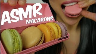 ASMR Laduree MACARON EATING SOUNDS  SASASMR [upl. by Douglass813]