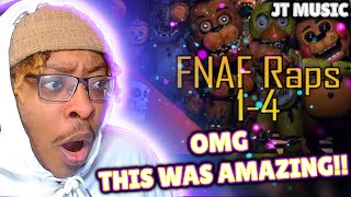 FIRST TIME LISTENING to JT MUSIC FNAF Songs  Five Nights at Freddys Raps 14 REACTION [upl. by Vaules]