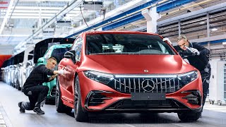 How German Best Workers Build the Brand New Mercedes EQS From Scratch  Production Line [upl. by Ahsenot897]