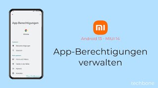 AppBerechtigungen verwalten  Xiaomi Android 13  MIUI 14 [upl. by Gustafsson517]