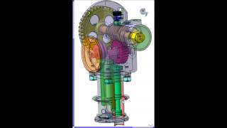 Clerget 9B Rotary Engine Oil Pump WORKING [upl. by Twedy192]