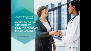 Overview of the QPP Policies in the CY 2023 Medicare Physician Fee Schedule PFS Final Rule [upl. by Lilly]