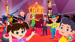 Circus Song  At the Circus Nursery Rhyme for kids with lyrics  Bindis Music amp Rhymes [upl. by Enerahs]