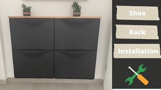 IKEA Shoe Rack Installation  DIY  Trones [upl. by Gutow]