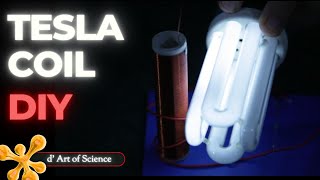 We Made a MINI TESLA COIL  Telepathic Light  dArtofScience [upl. by Duck]